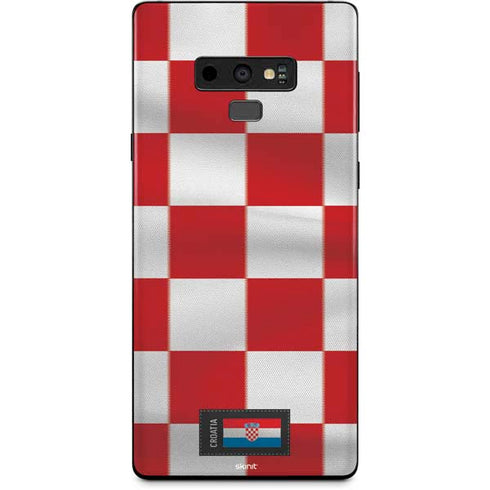 Croatia Soccer Flag Galaxy Note 9 Skin